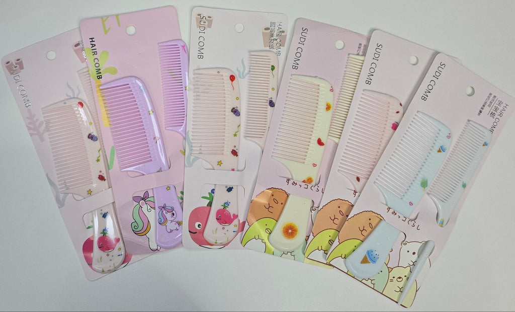 Set of colorful combs 