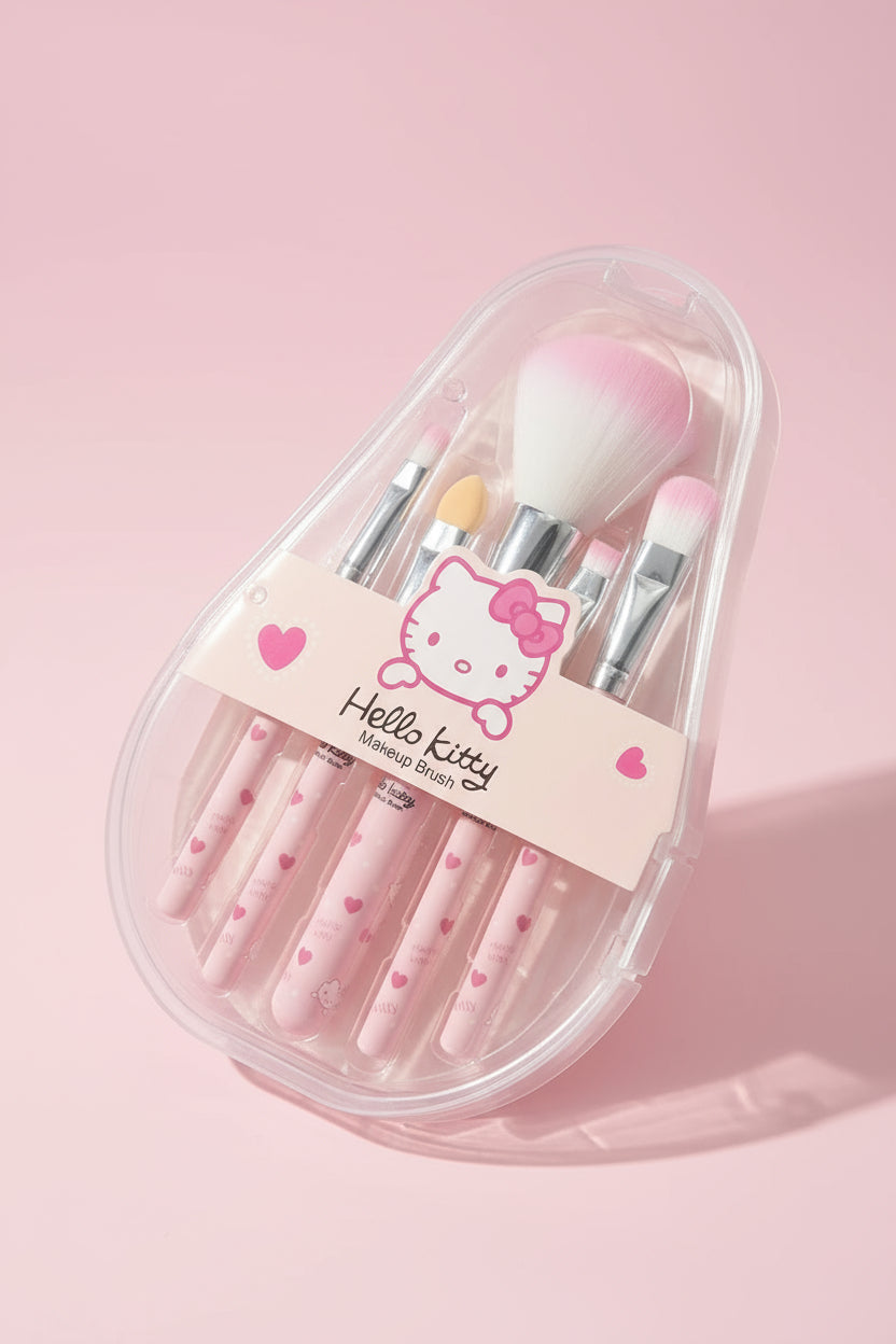 Hello Kitty 5 piece Make-up Brush set